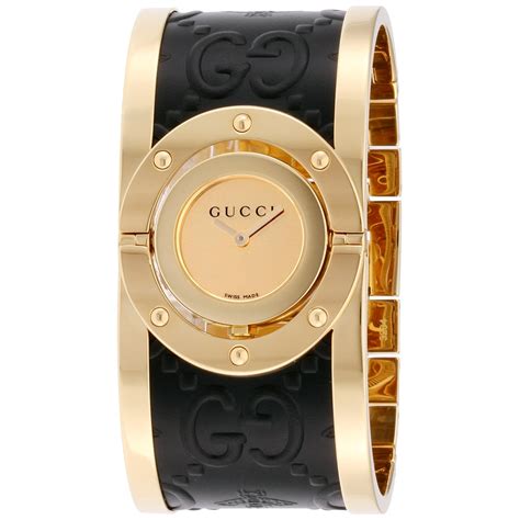 gold gucci bangle|gucci gold bangle watches ladies.